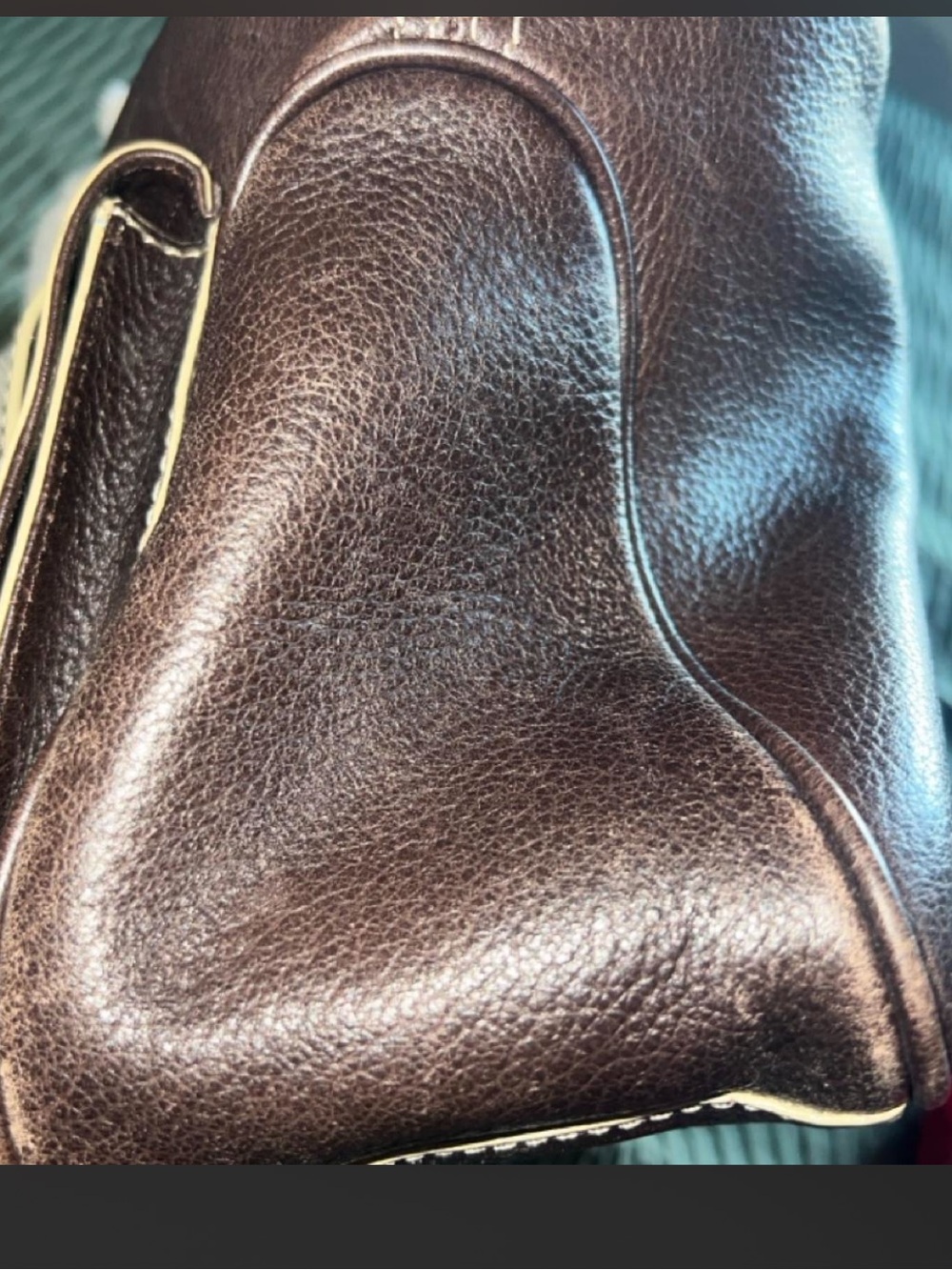 SOLD- Marc Jacob’s Dark Brown Leather Crossbody Bag with Front Pockets - Picture 4 of 8